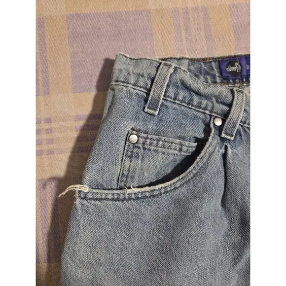 Vintage 90s Levis Silver Tab Baggy Denim Jeans Size 33 X 33 USA Faded Massive - Picture 11 of 16